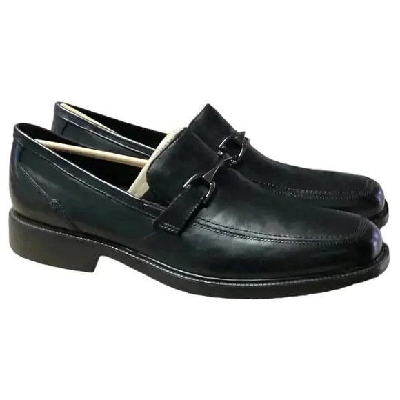 Bostonian Laureate Mens 14 M Slip On Loafer Dress Shoes Black Leather NEW - Picture 1 of 8
